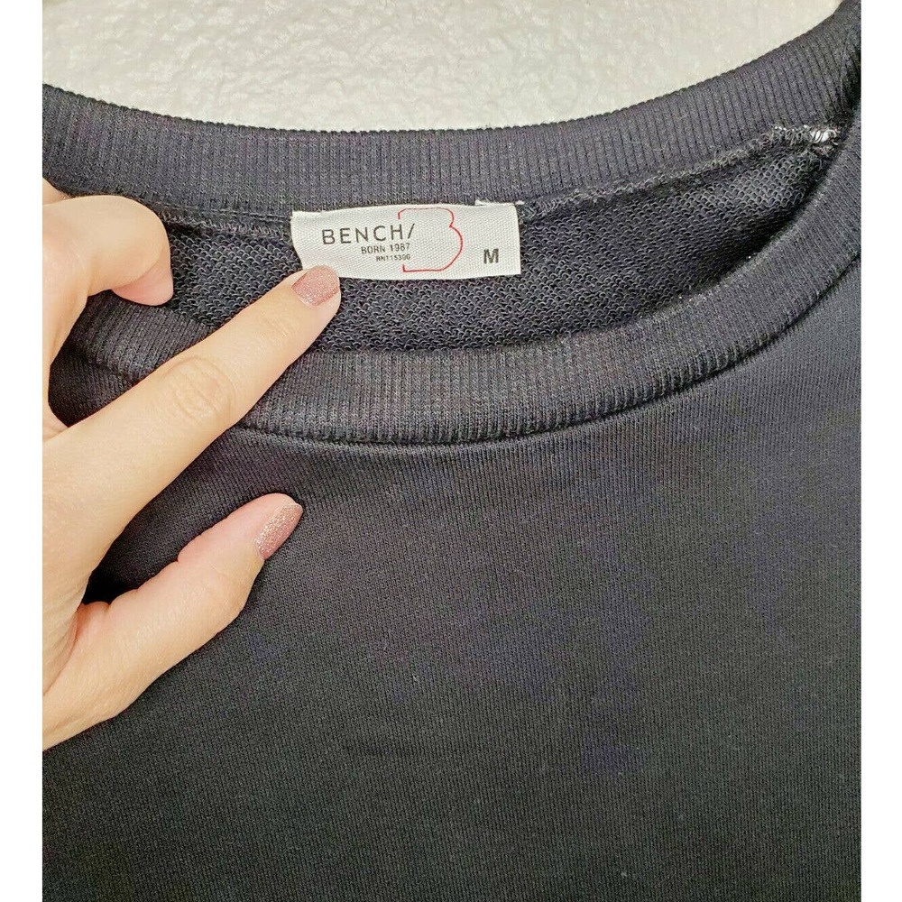 Bench "Sweet Madness" Women's Embroidered Gingham Long Sleeve Top. Size M - Picture 6 of 8